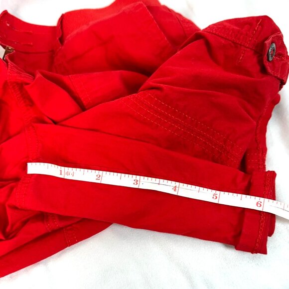 Torrid Red Mid Rise Utility Casual Bermuda Shorts Women's Plus Size 14 - Picture 3 of 9